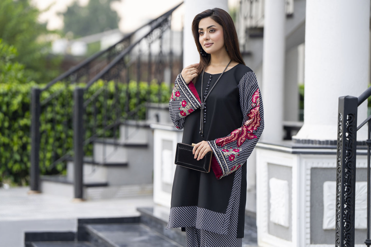 Aleezay Ready to Wear 2 Pcs Embroidered Dress