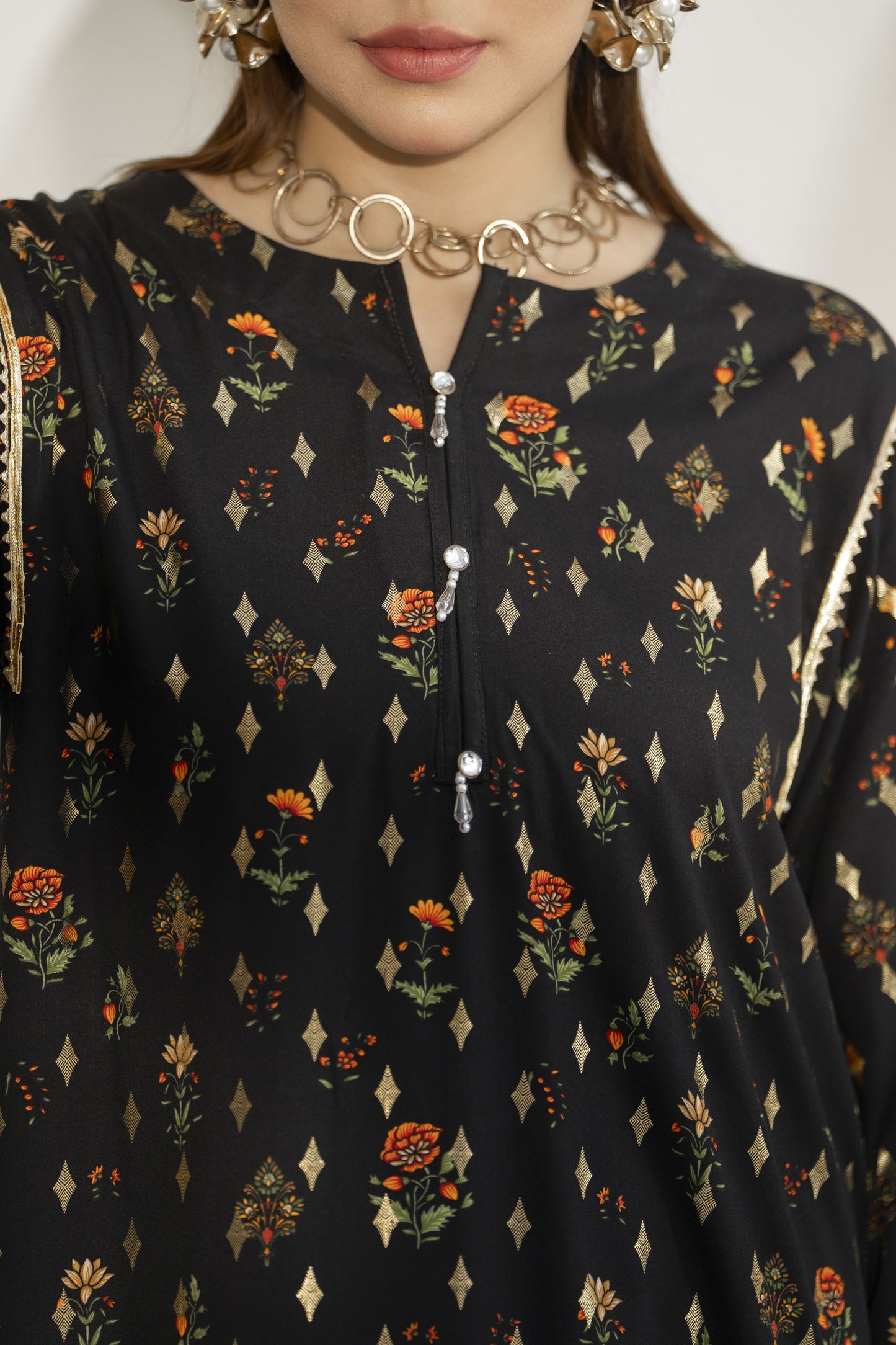 Ruhi Ready to Wear 2 Pcs Dress with Zari Work