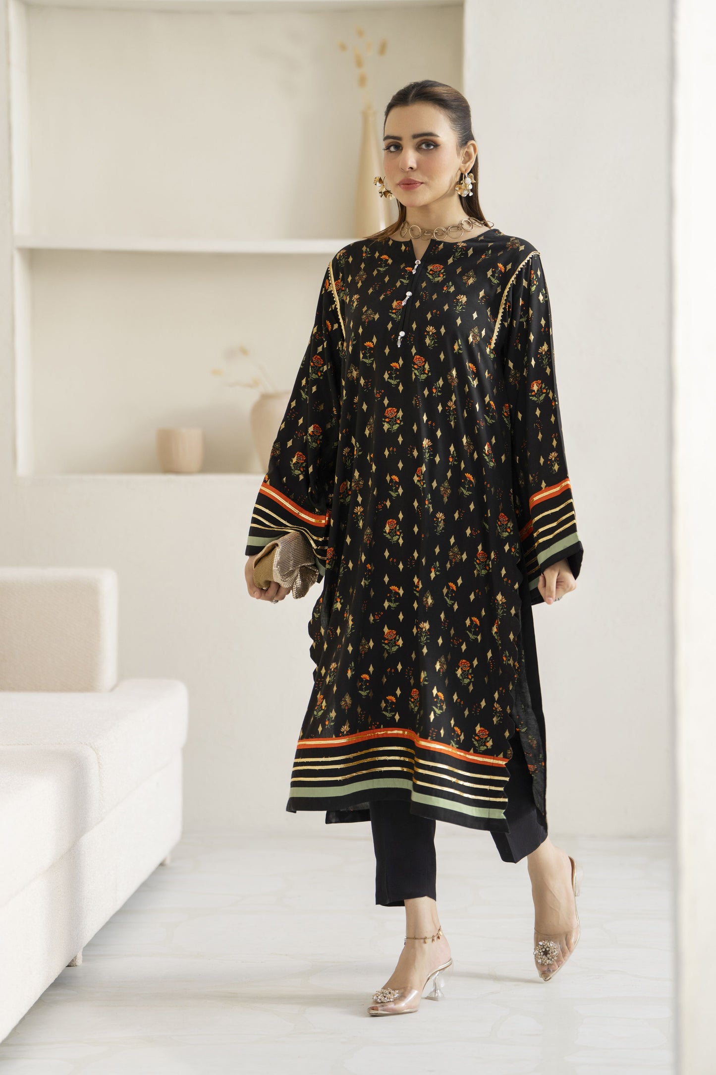 Ruhi Ready to Wear 2 Pcs Dress with Zari Work