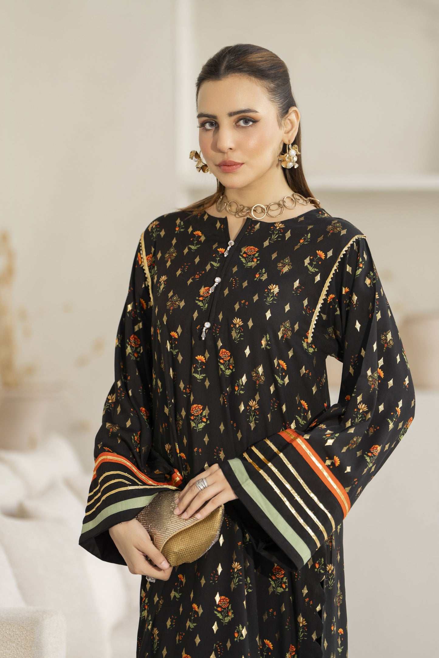 Ruhi Ready to Wear 2 Pcs Dress with Zari Work
