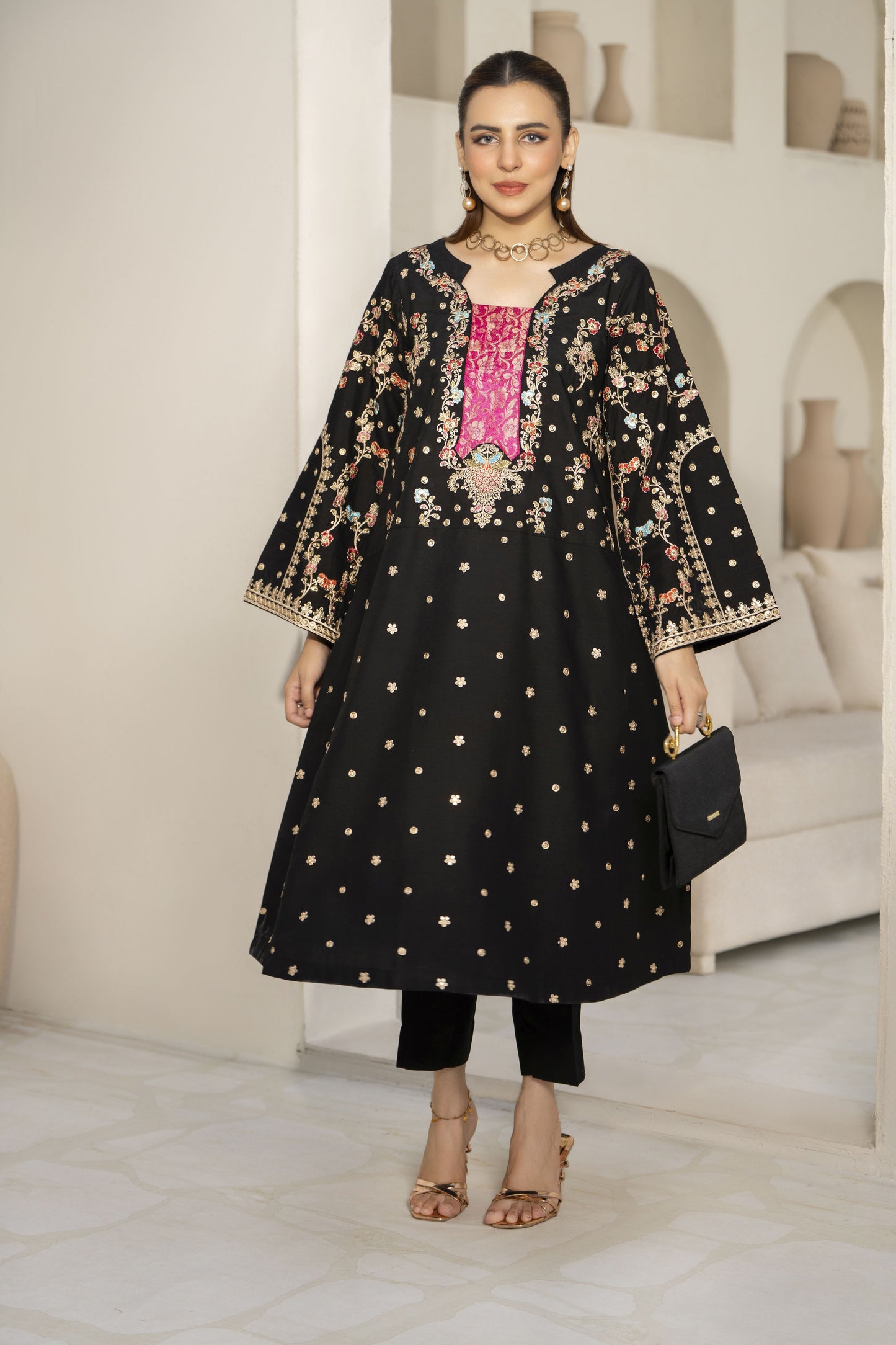 Abeer Luxury Kaftan Embroidered 2 Pcs Dress
