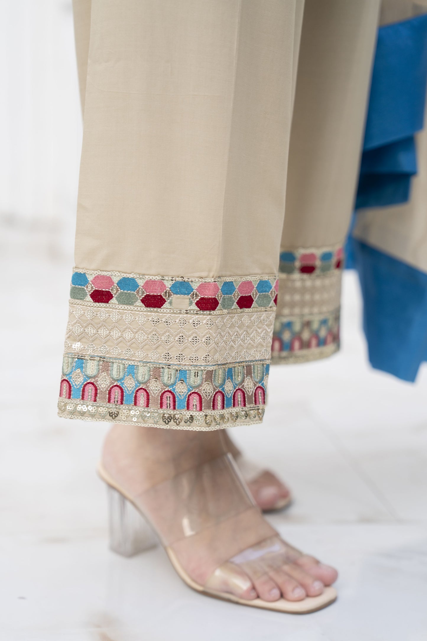 Amera Ready to Wear 3 Pcs Embroidered Dress