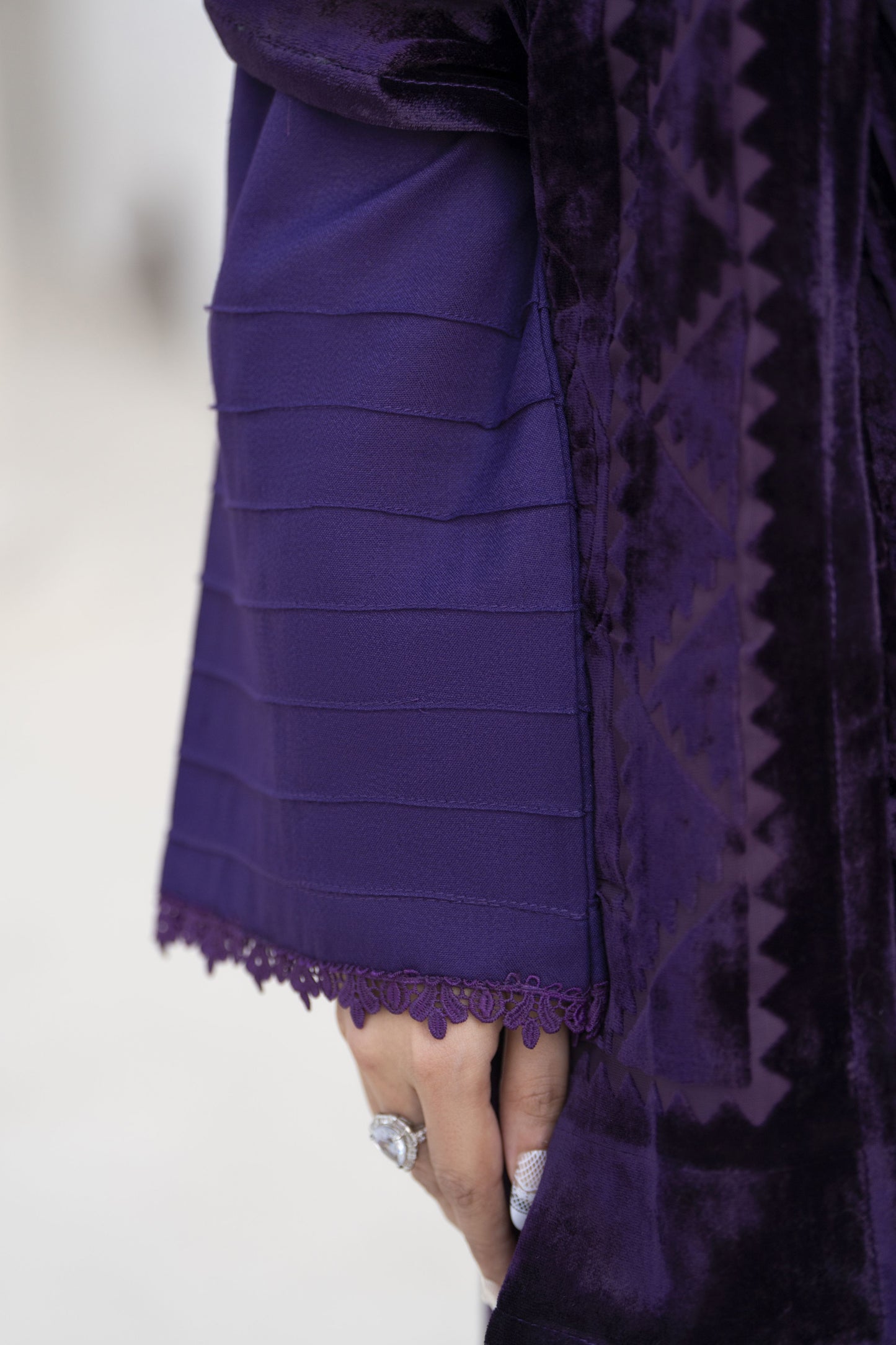 Purple Palachi Shawl Ready to wear 3 Pcs Winter Dress