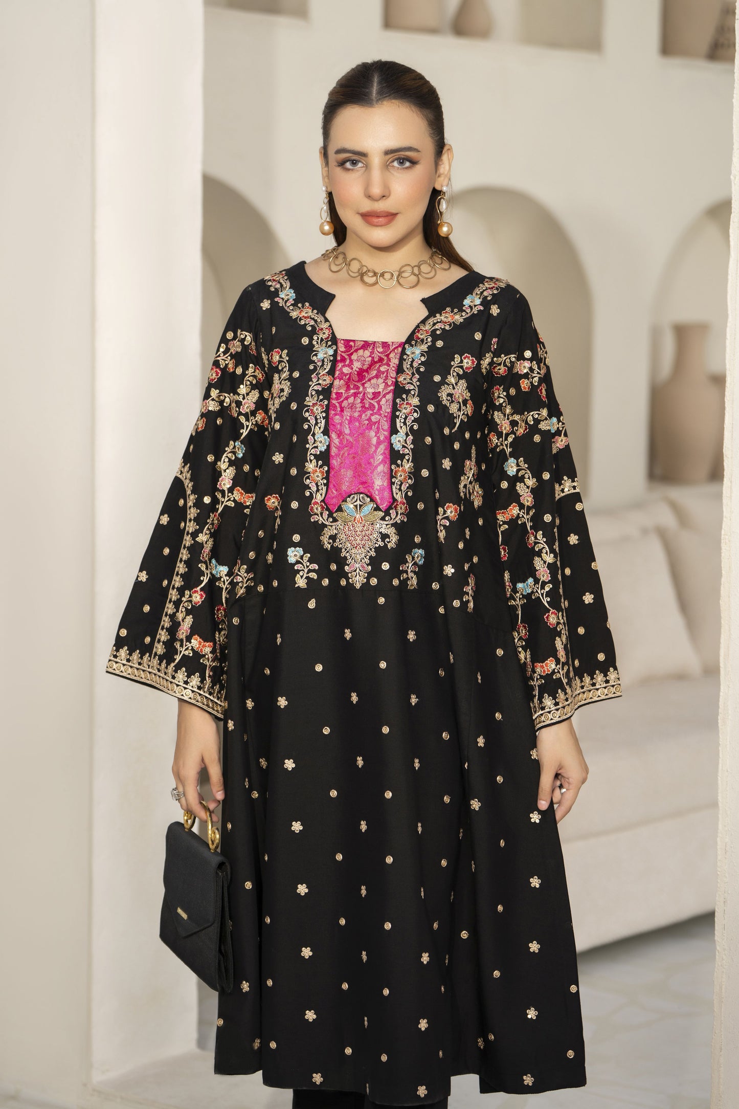 Abeer Luxury Kaftan Embroidered 2 Pcs Dress