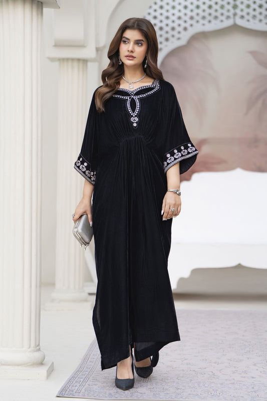 Bera Ready to wear 2 Pcs  Velvet Embroidered Kaftan