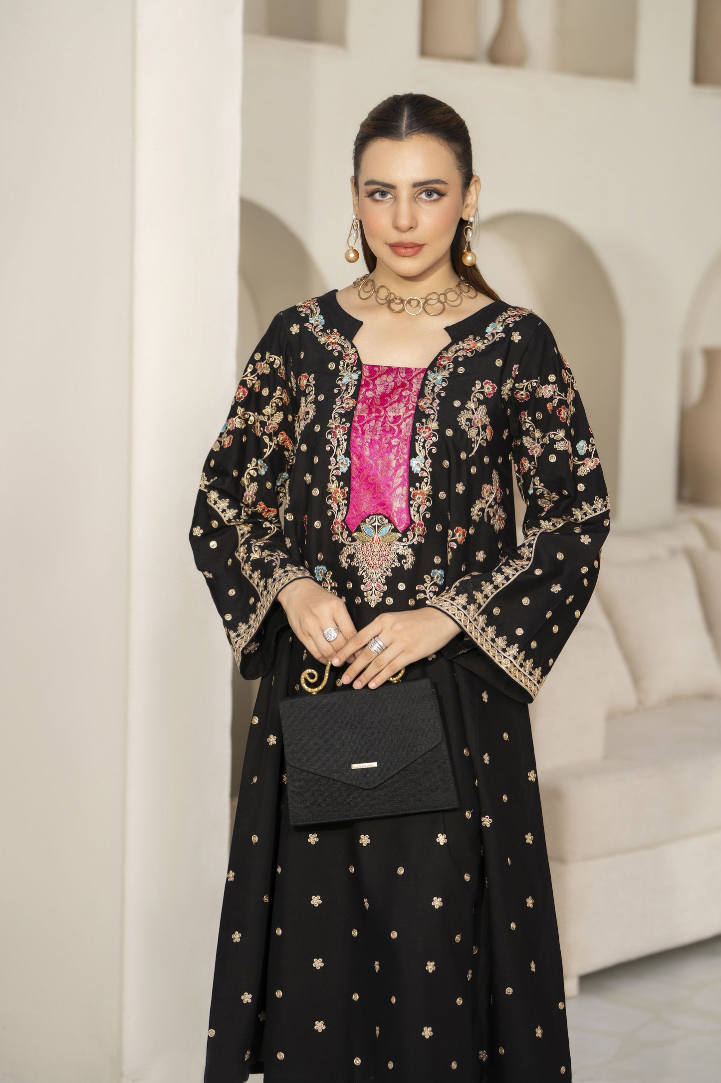 Abeer Luxury Kaftan Embroidered 2 Pcs Dress