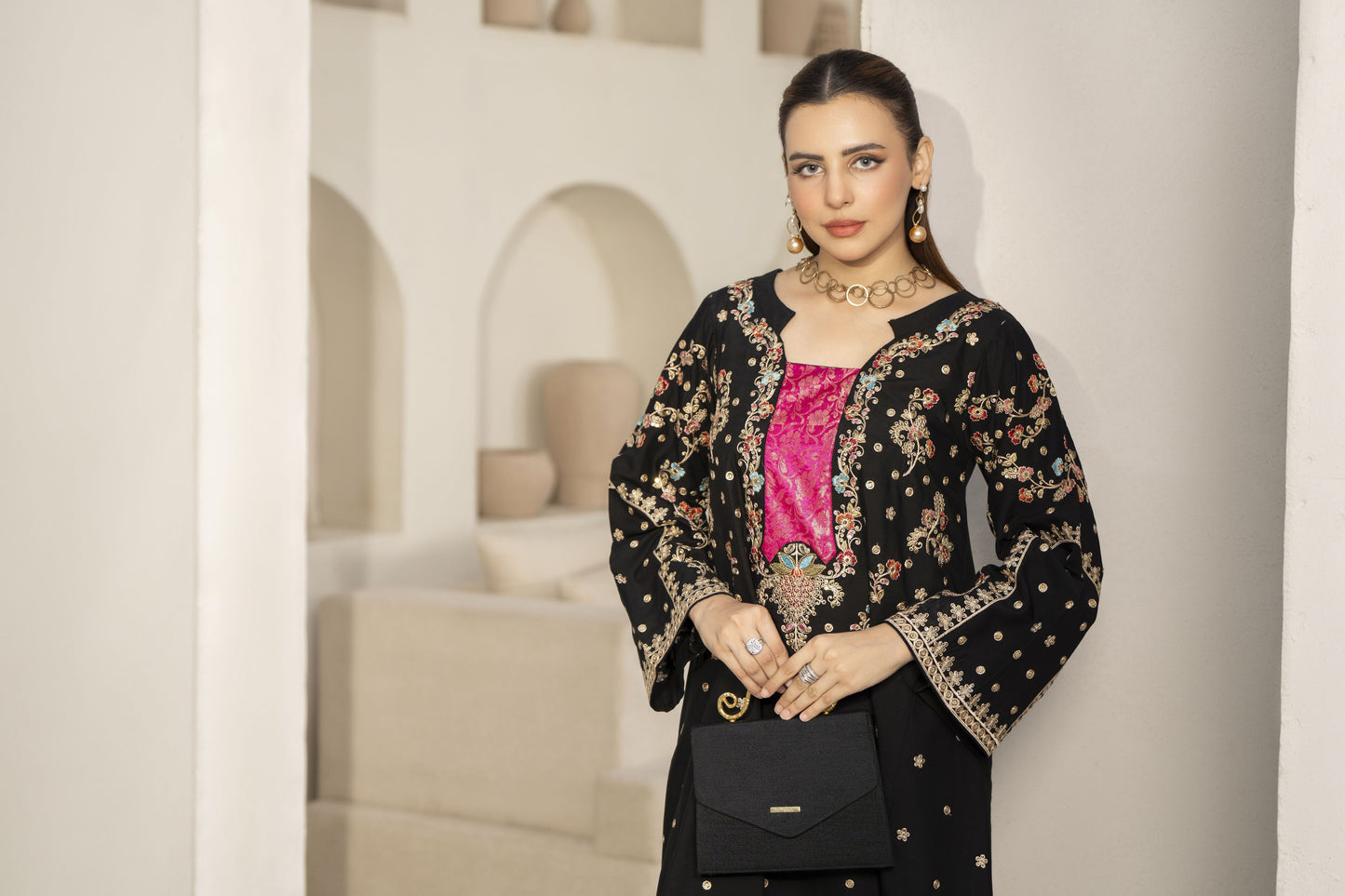 Abeer Luxury Kaftan Embroidered 2 Pcs Dress
