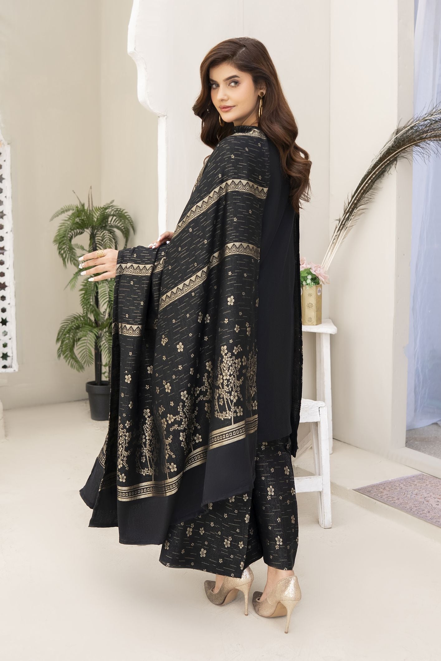 Black Star Ready to Wear 3 Pcs Dress