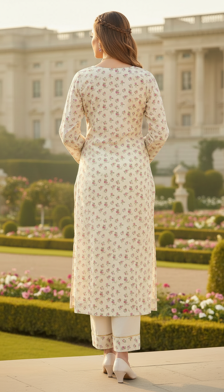 Titlee Ready to Wear 3 Pcs Hand Embroidered Dress