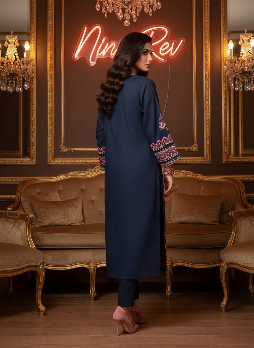 Harper Ready to Wear 2 Pcs Embroidered Dress