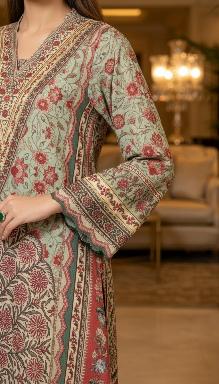 Zinnia Ready to Wear 2 Pcs Printed pure Viscose Dress