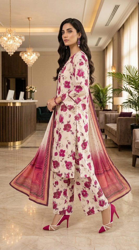 Gulab Marina Ready to Wear 3 Pcs Dress