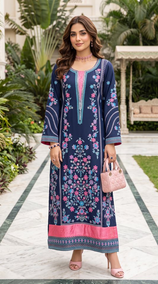 Kinza Ready to Wear 2 Pcs Embroidered Dress