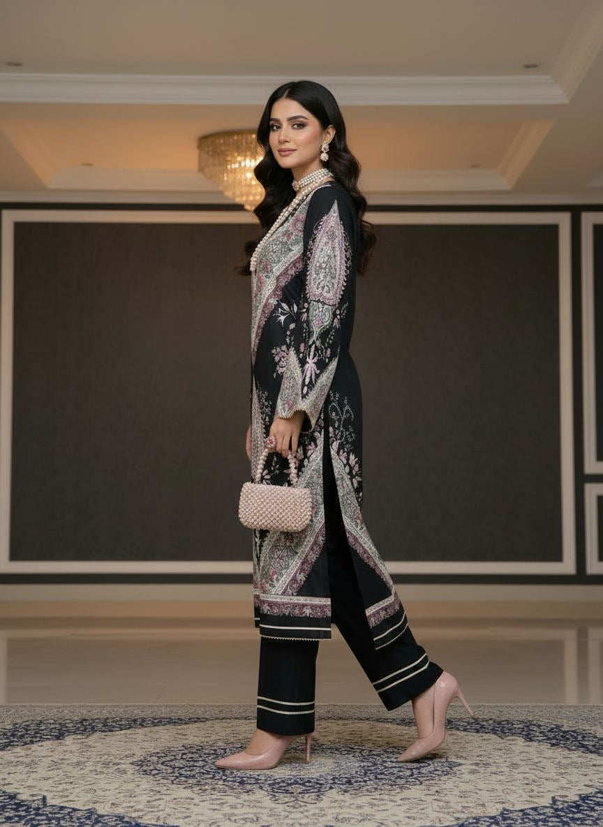 Sakawat Ready to Wear 2 Pcs Viscose Dress