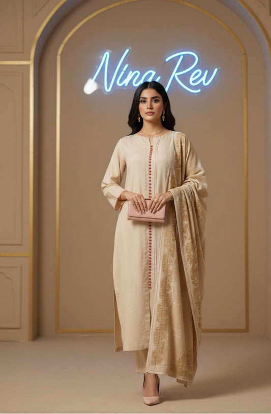 Pearls Palachi Ready to Wear 3 Pcs Dress