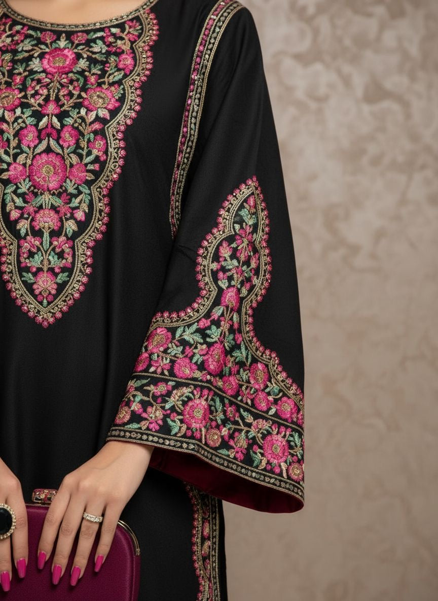 Deejay Ready to Wear 2 Pcs Embroidered Dress