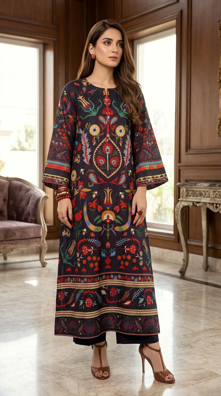 Sila Viscose Ready to Wear 2 Pcs Kaftan