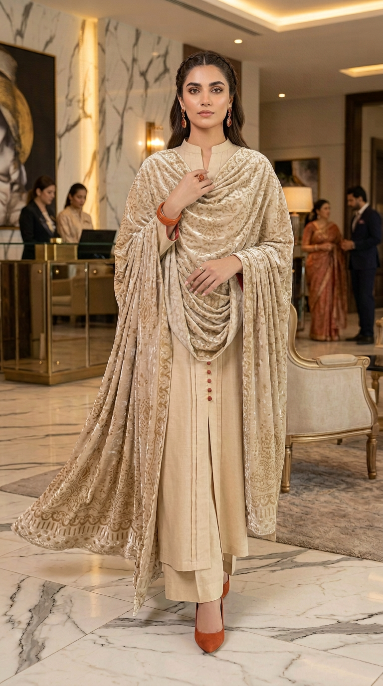Pearls Palachi Ready to Wear 3 Pcs Dress