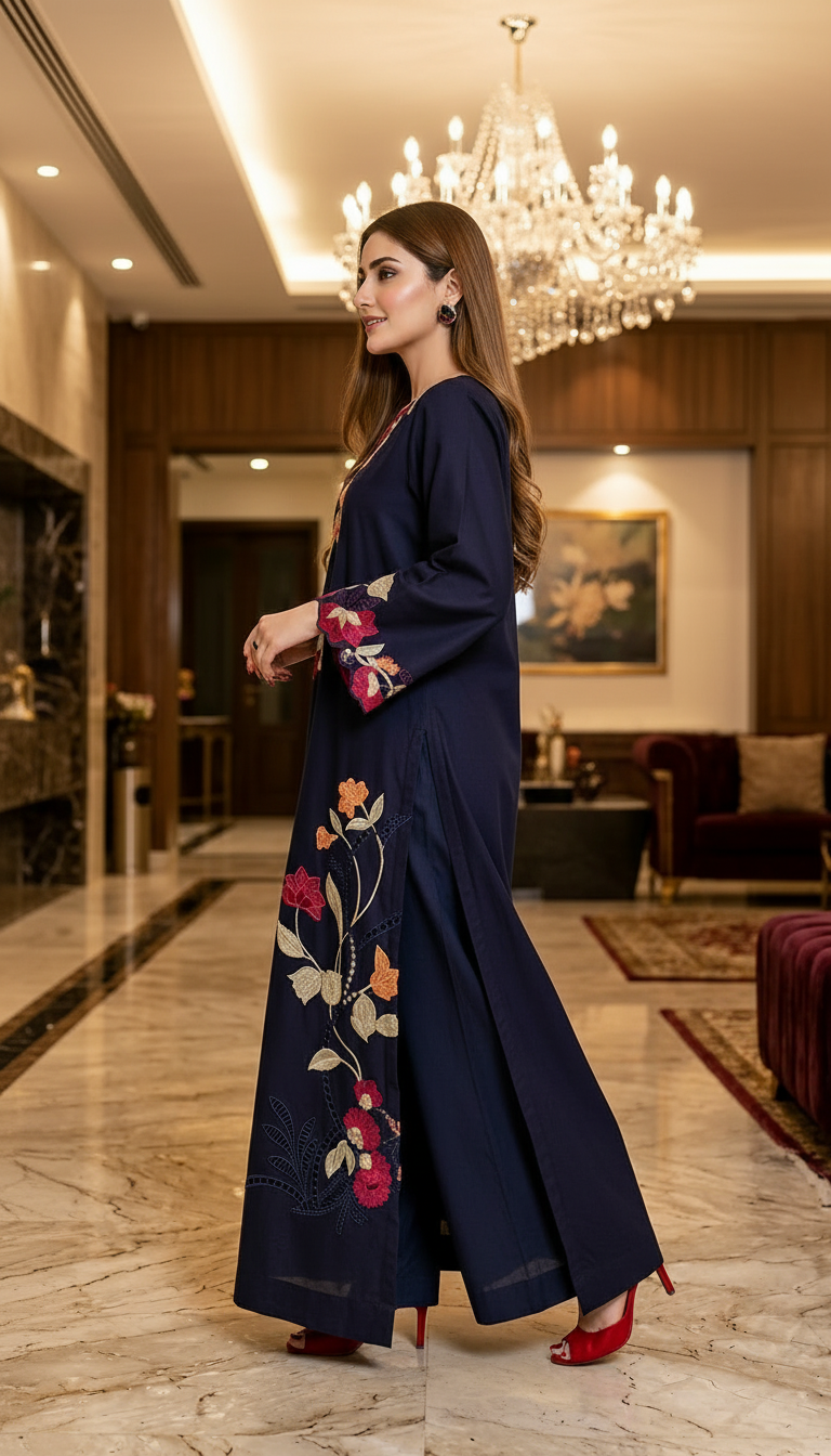 Nirmala Ready to Wear 2 Pcs Embroidered Kaftan