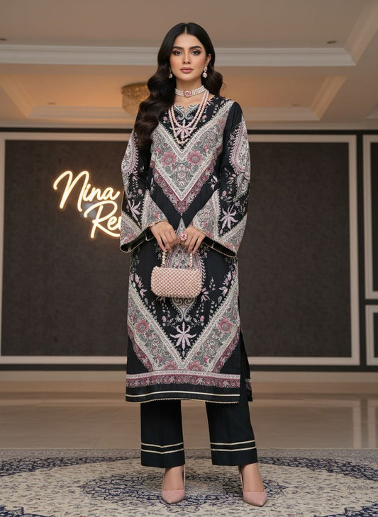 Sakawat Ready to Wear 2 Pcs Viscose Dress