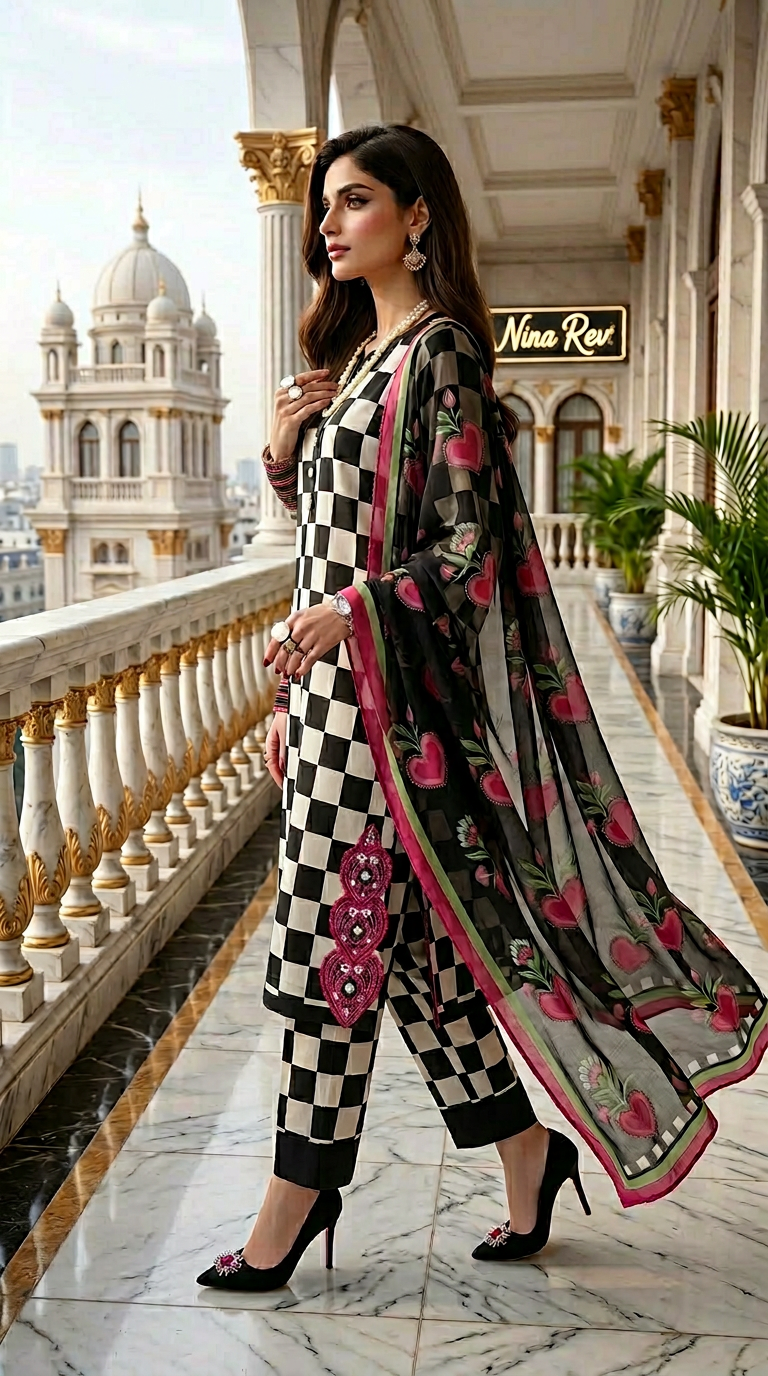 Rasam Ready to Wear 3 Pcs Embroidered Dress