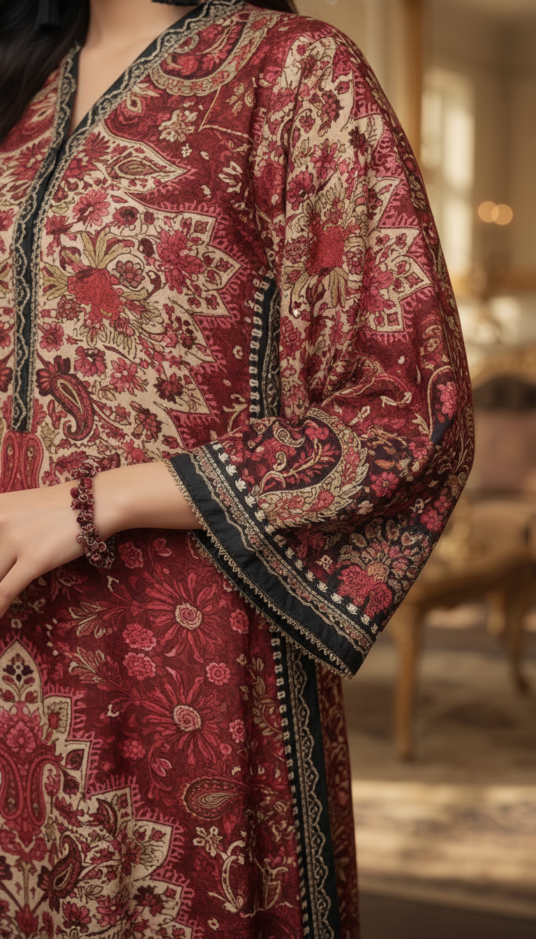 Samera Linen Ready to Wear 2 pcs kaftan Dress