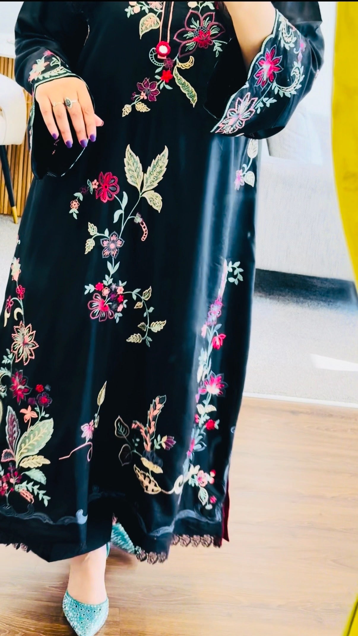 Turkia Embroidered Kaftan Ready to Wear 2 Pcs