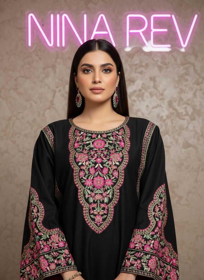 Deejay Ready to Wear 2 Pcs Embroidered Dress