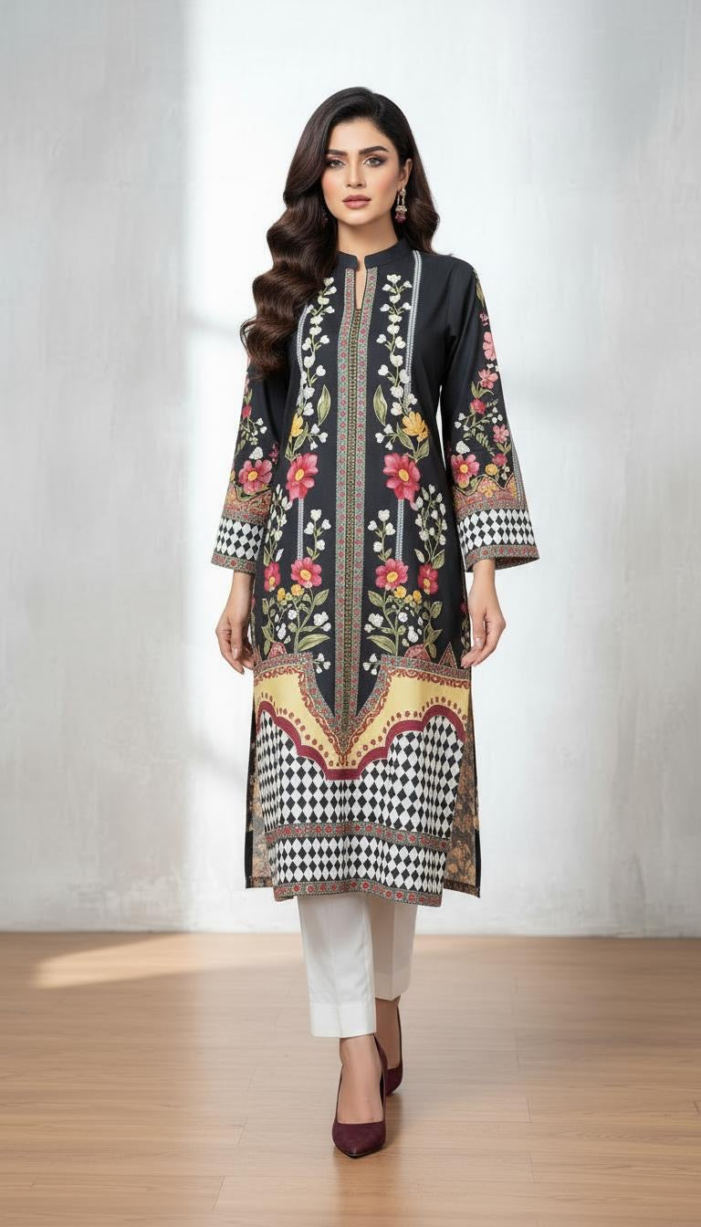 Saiqa Ready to Wear 2 Pcs Kaftan Dress