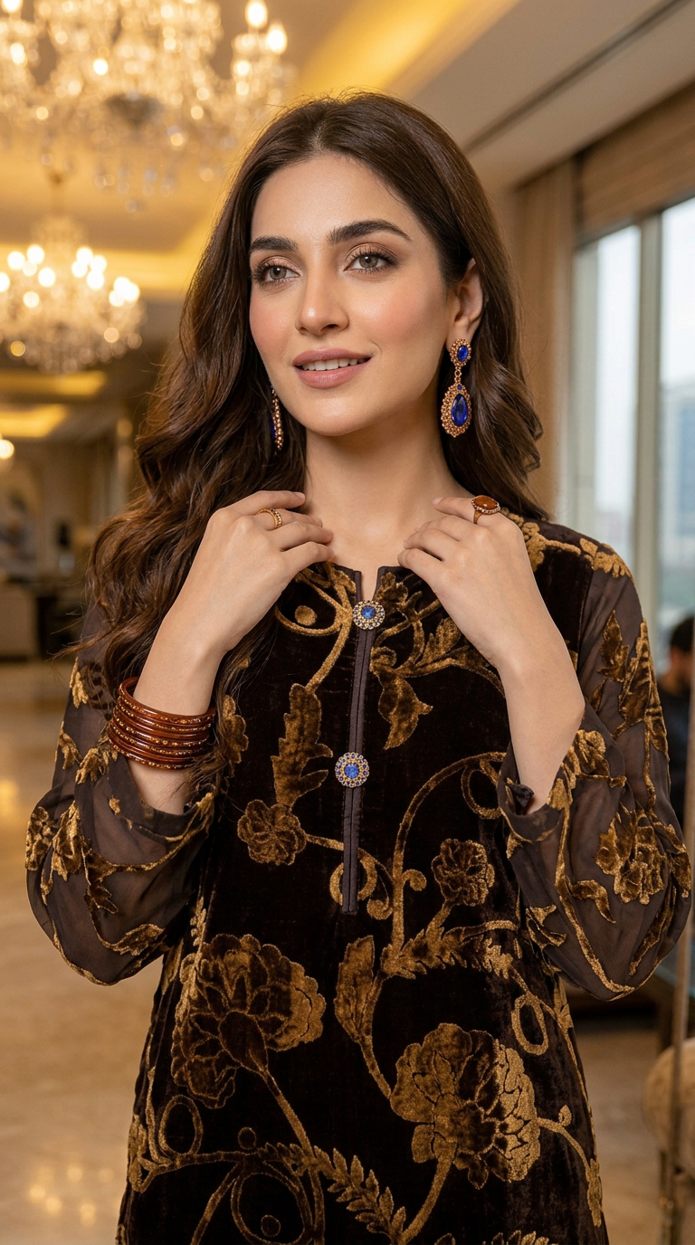 Kundan Palachi Ready to Wear 2 Pcs Dress