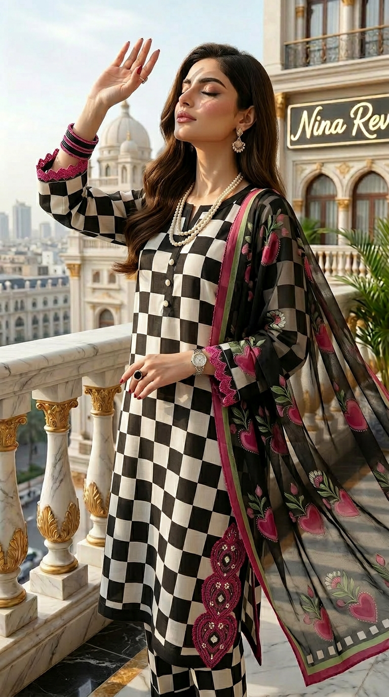 Rasam Ready to Wear 3 Pcs Embroidered Dress