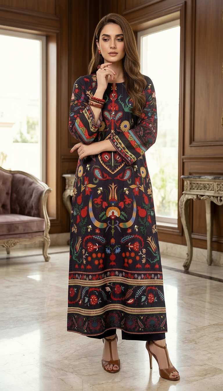 Sila Viscose Ready to Wear 2 Pcs Kaftan