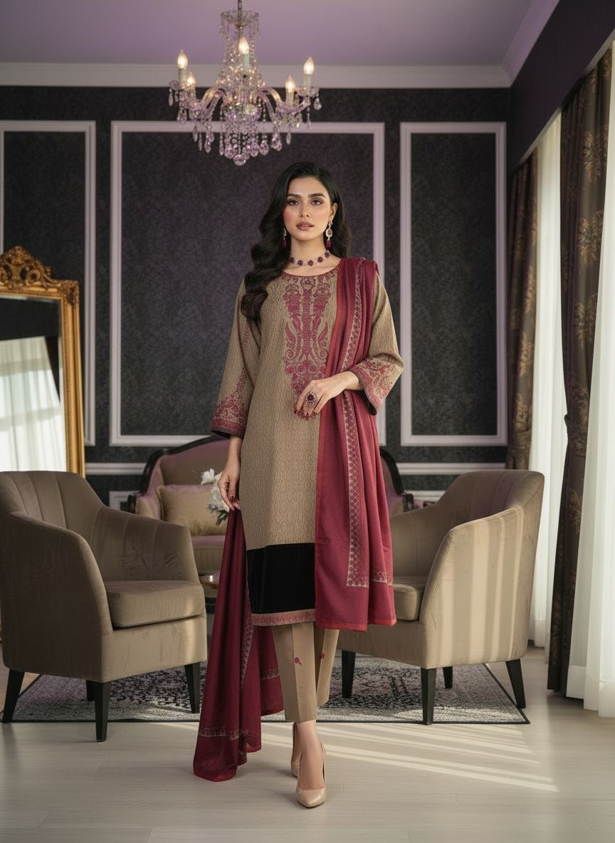 Riwayat Ready to Wear 3 Pcs Embroidered Marina Dress