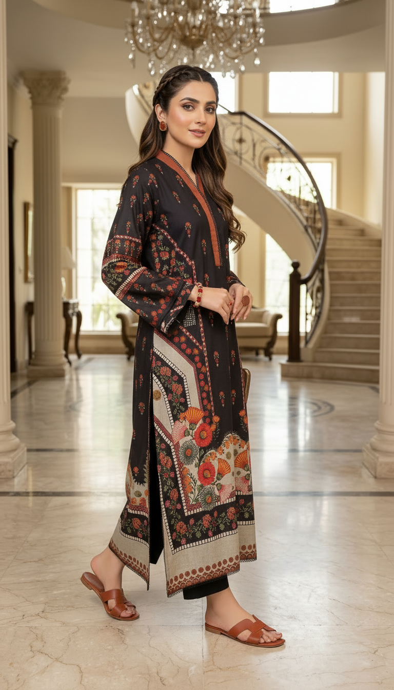Sumbul Ready to Wear 2 Pcs Kaftan Dress