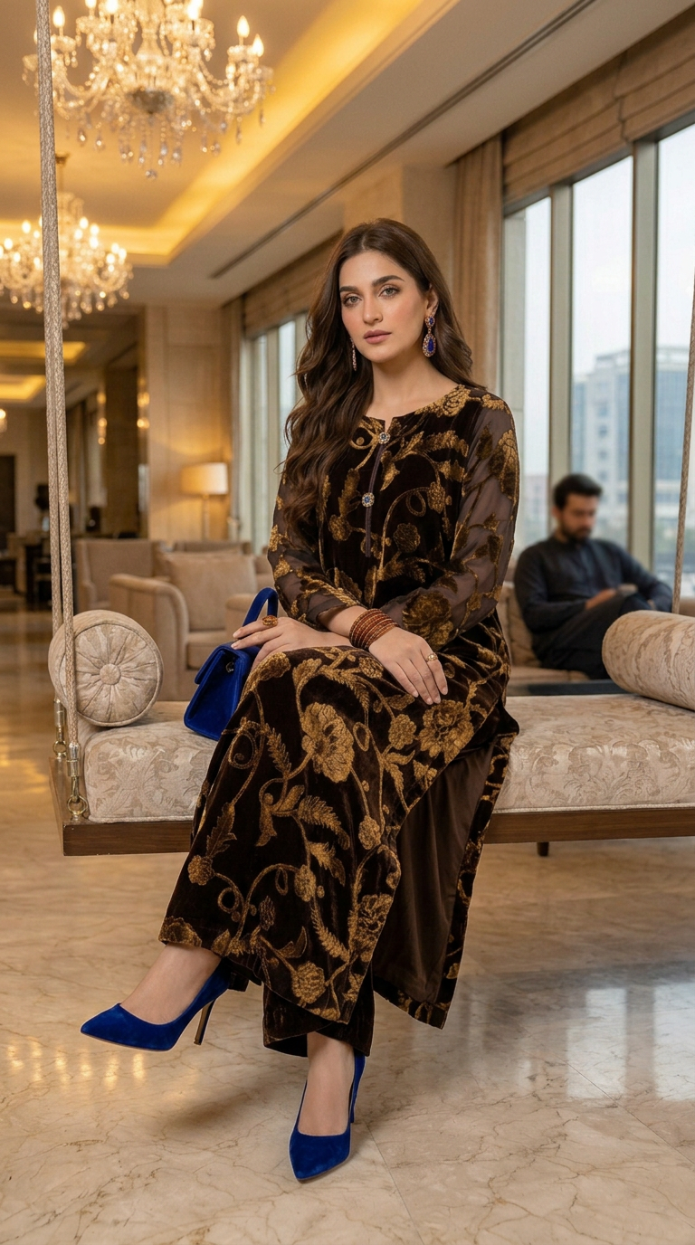 Kundan Palachi Ready to Wear 2 Pcs Dress