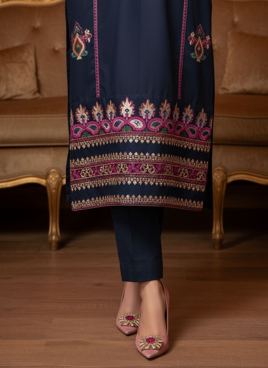 Harper Ready to Wear 2 Pcs Embroidered Dress