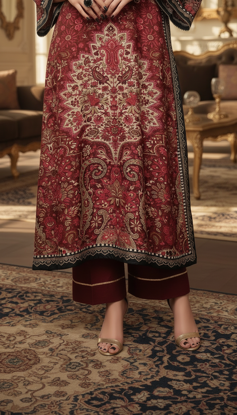 Samera Linen Ready to Wear 2 pcs kaftan Dress