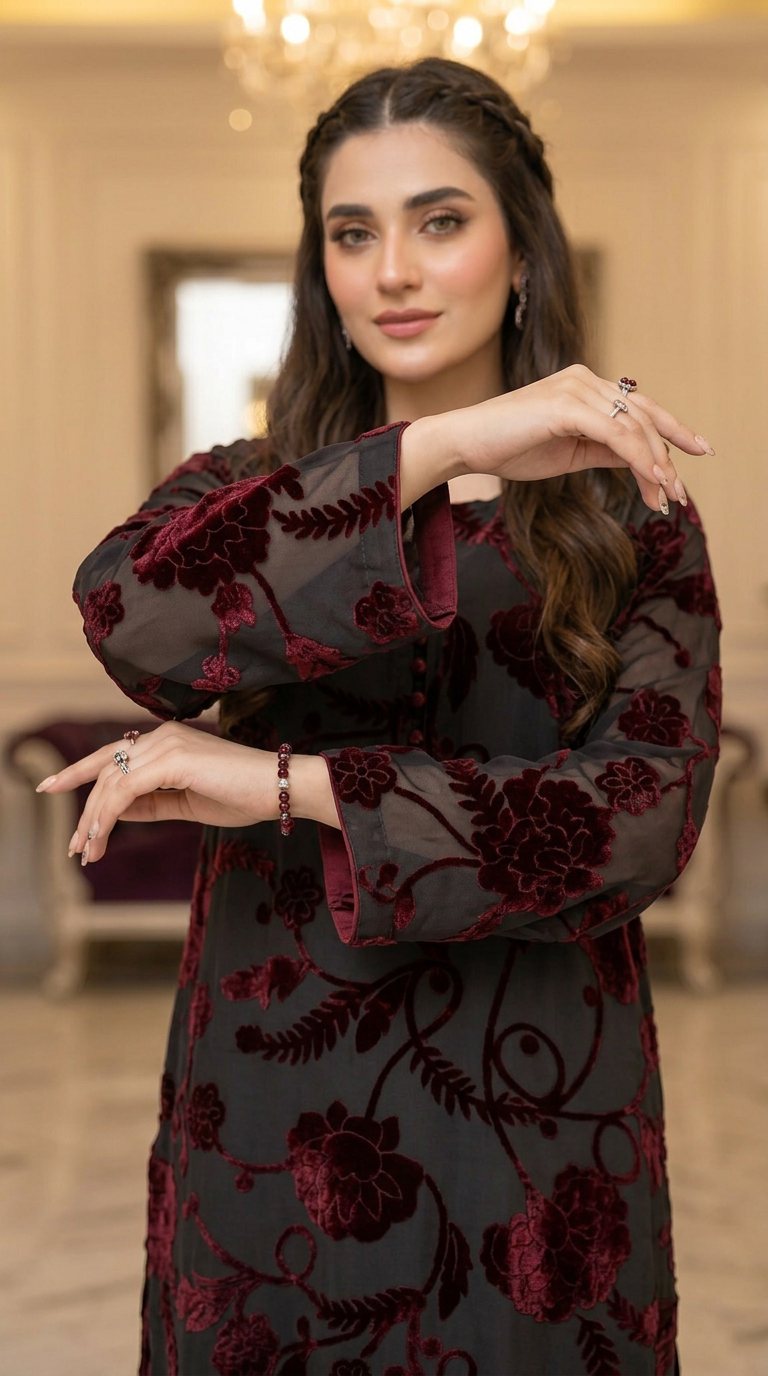Monal Palachi Ready to Wear 2 Pcs Dress