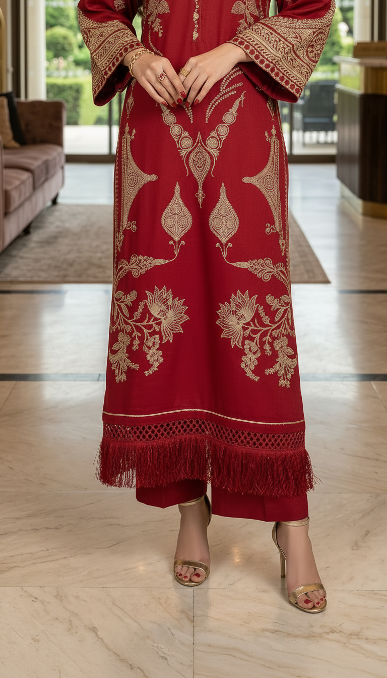 Redison Lawn Ready to Wear 2 Pcs Kaftan Dress
