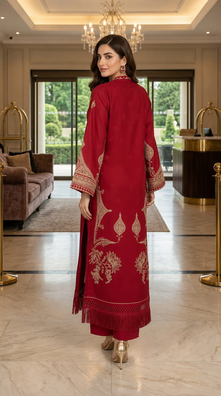 Redison Lawn Ready to Wear 2 Pcs Kaftan Dress