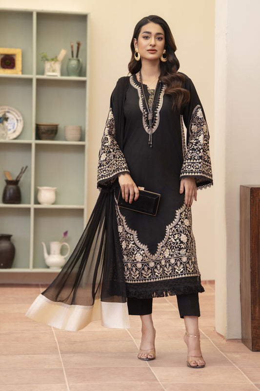 Armeena Luxury Ready to Wear 3 Pcs Embroidered Dress