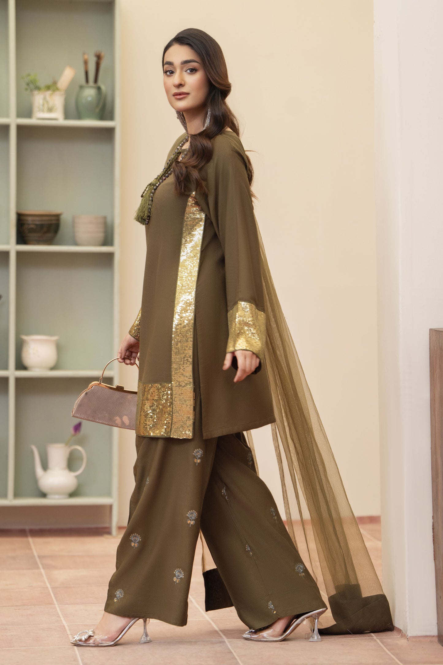 Shaima Ready to Wear 3 Pcs Embroidered Dress
