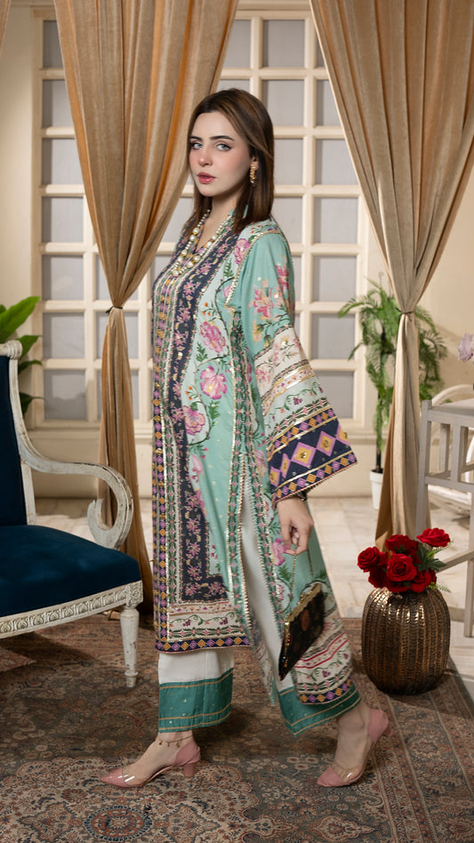 Namira Luxury Ready to Wear 2 Pcs Embroidered Dress