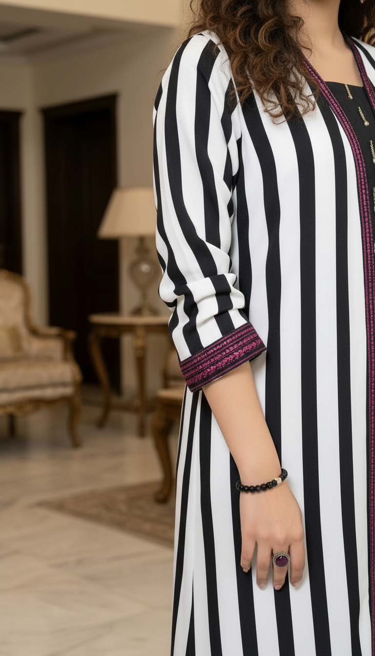 Sebia Linen Ready to Wear 2 Pcs Embroidered Dress