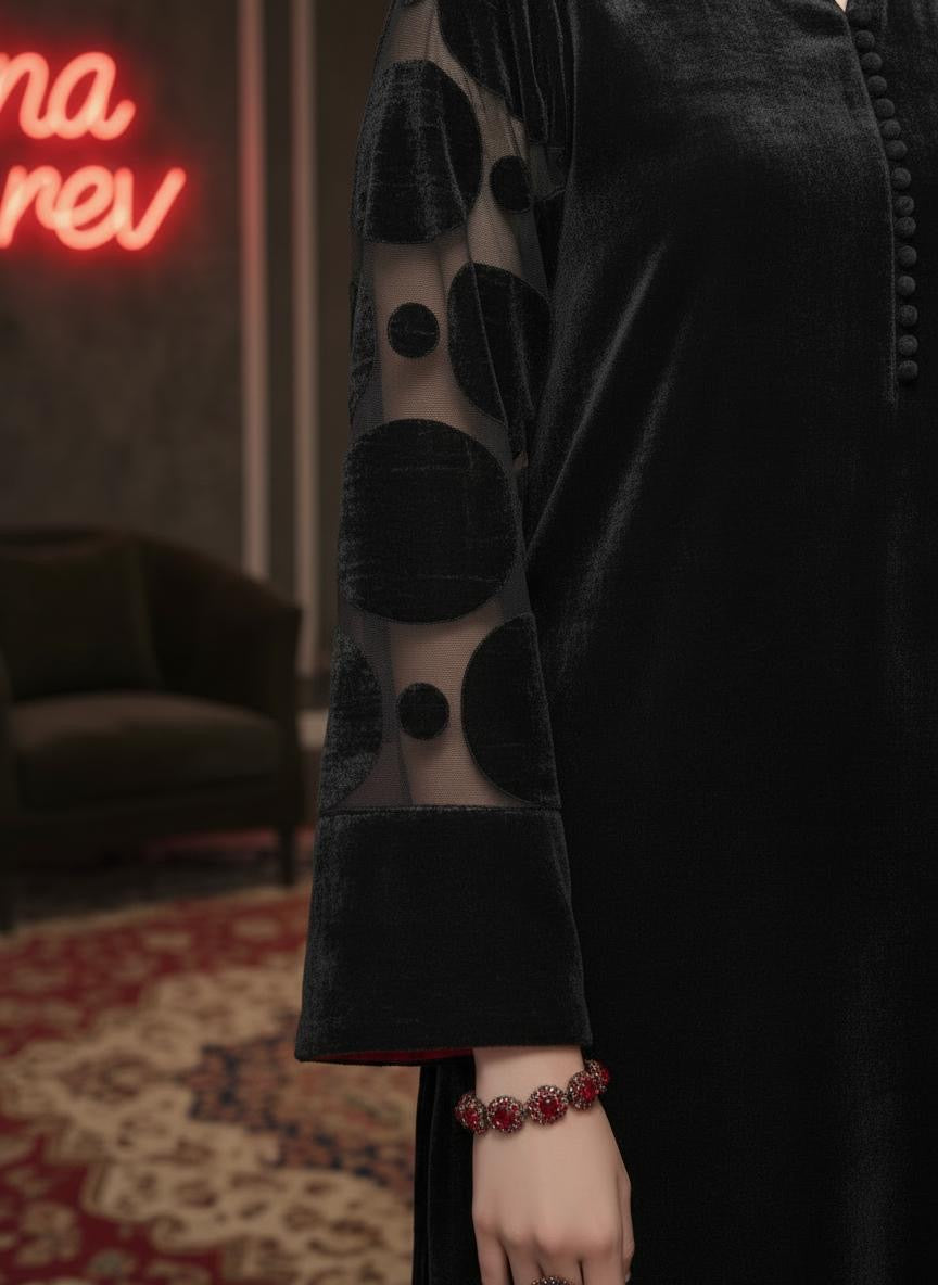 Virsa Black Velvet co ord Set