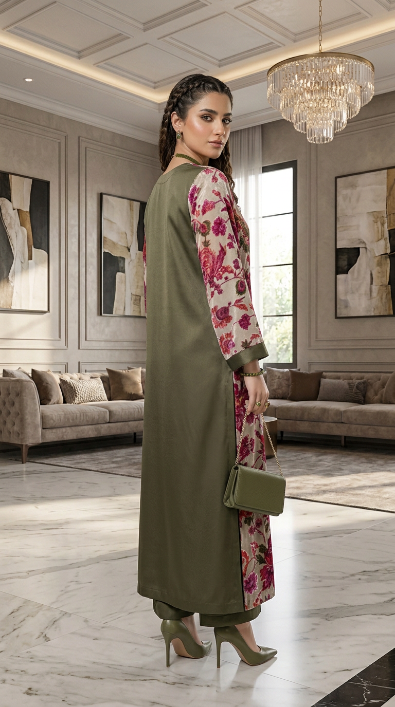 Rose Exclusive Palachi Ready to Wear 2 Pcs Dress