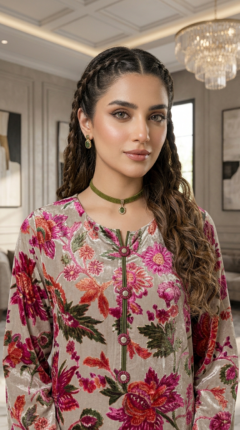 Rose Exclusive Palachi Ready to Wear 2 Pcs Dress