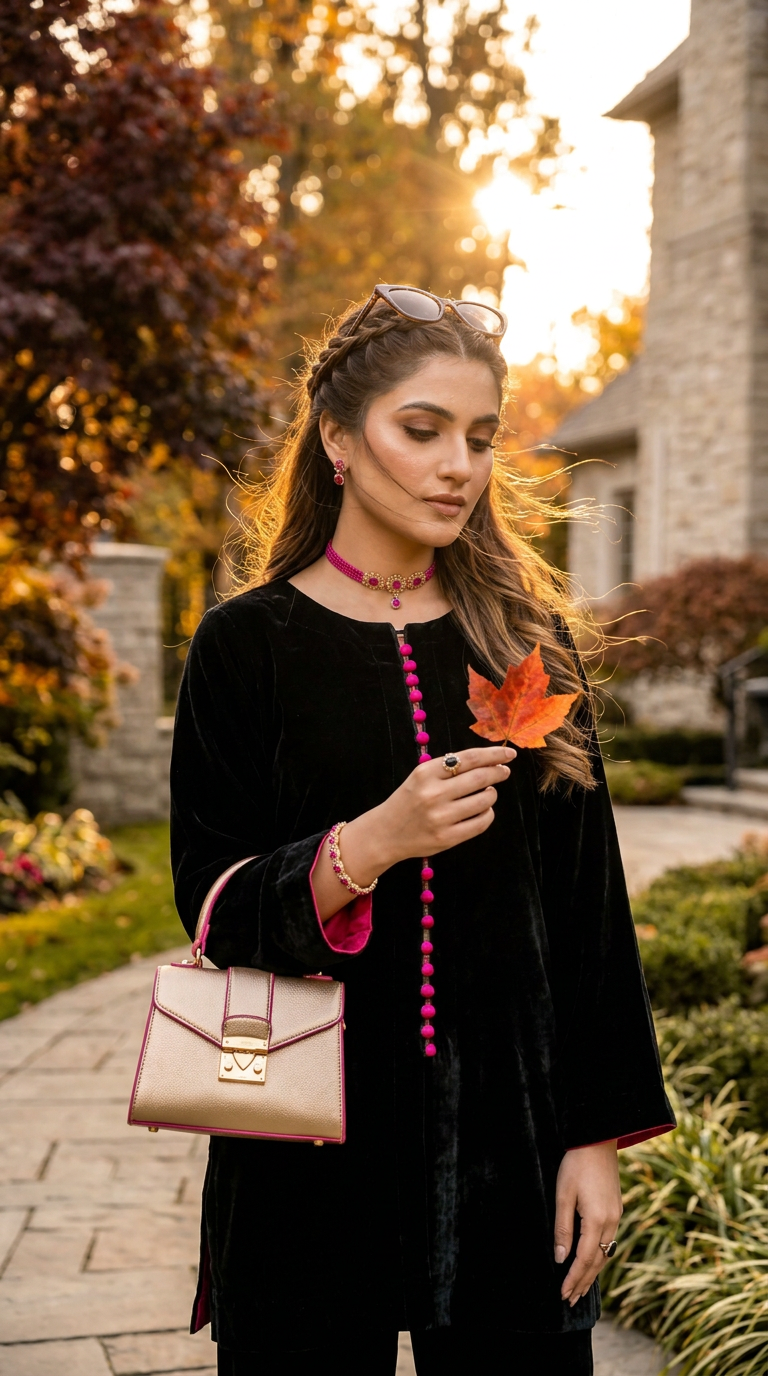 Kate Black Velvet Co ord Set