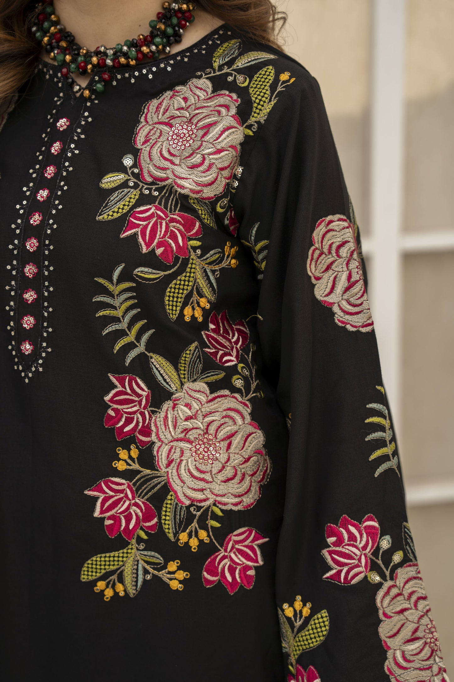 Hena Ready to Wear 3 Pcs Embroidered Dress