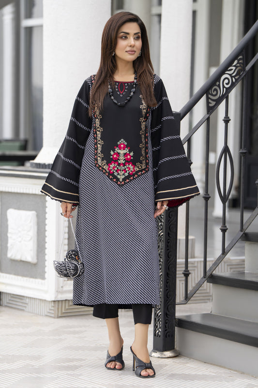 Amna Ready to Wear 2 Pcs Embroidered Dress
